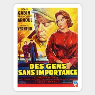 Jean Gabin - Françoise Arnoul - Henri Verneuil - MOVIE POSTER Sticker